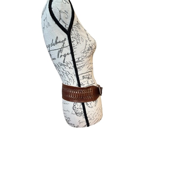 Copper Metallic Brown Woven Belt - Picture 2 of 4